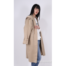 DAMES TRENCHCOAT MET KAP